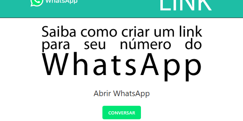 Saiba como criar um link para seu número do WhatsApp!