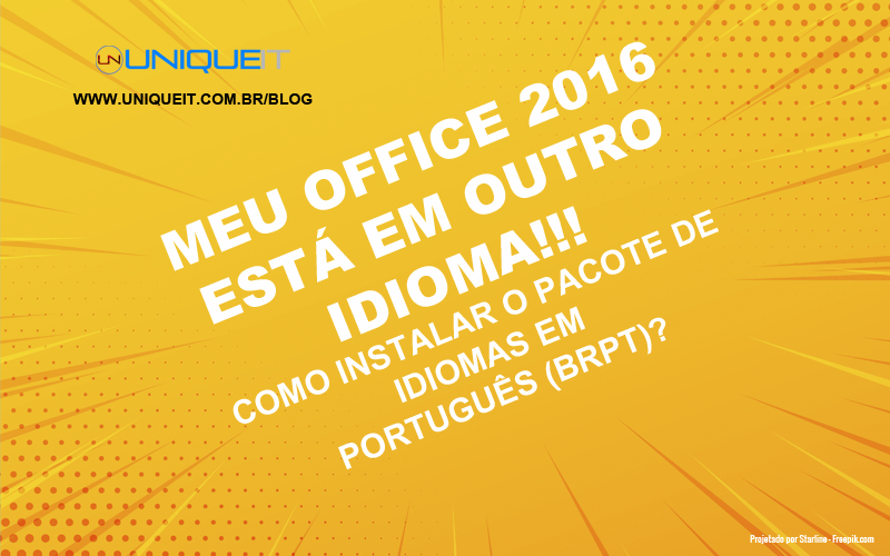 Office 2016 - Instalando idioma Português (Brasil)